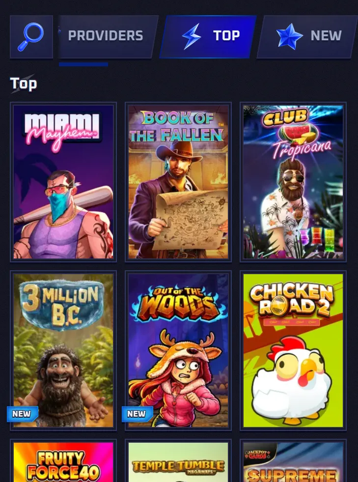 Sportaza casino mobile screen