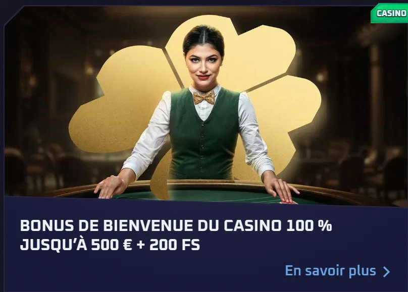 Bonus casino et code Sportaza