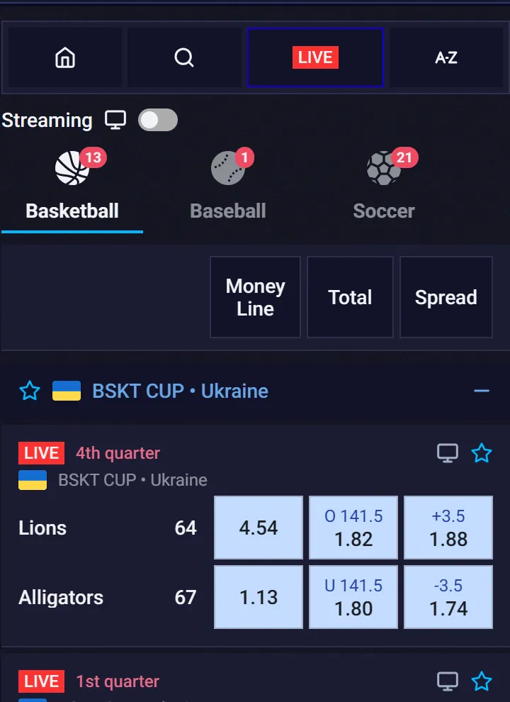Sportaza mobile sportsbook