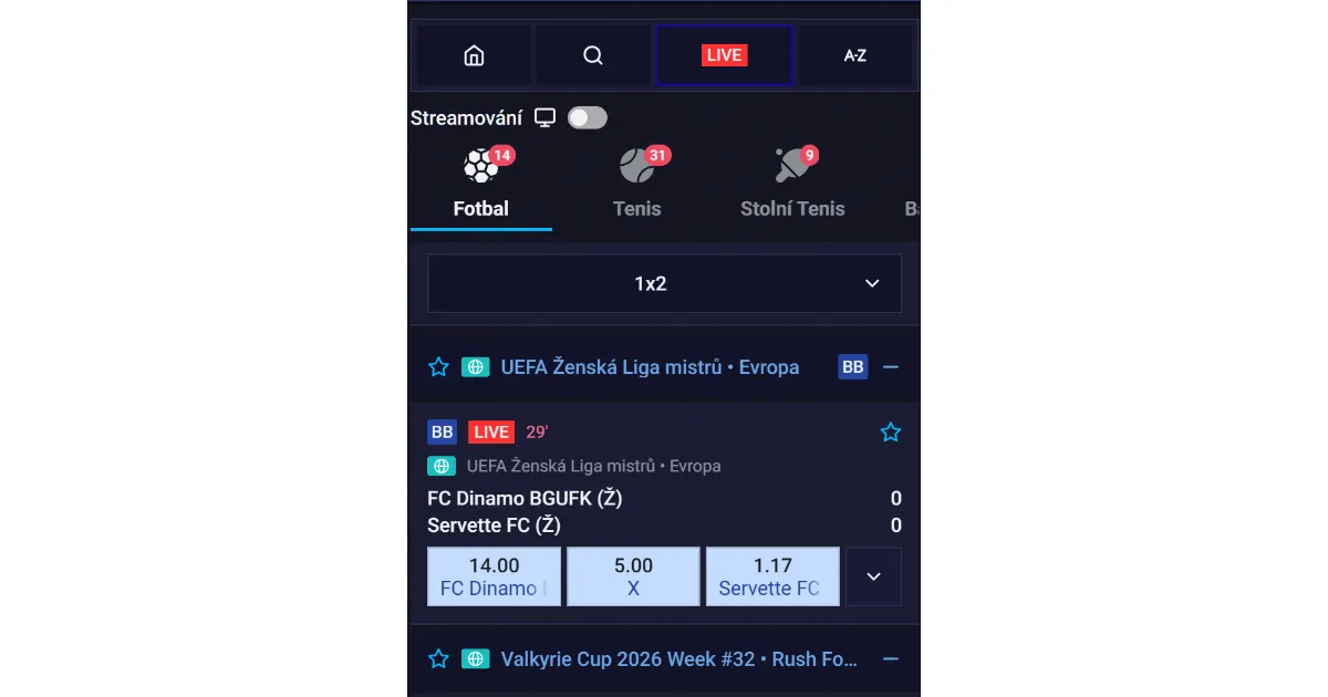 Sportaza Sportwetten mobil
