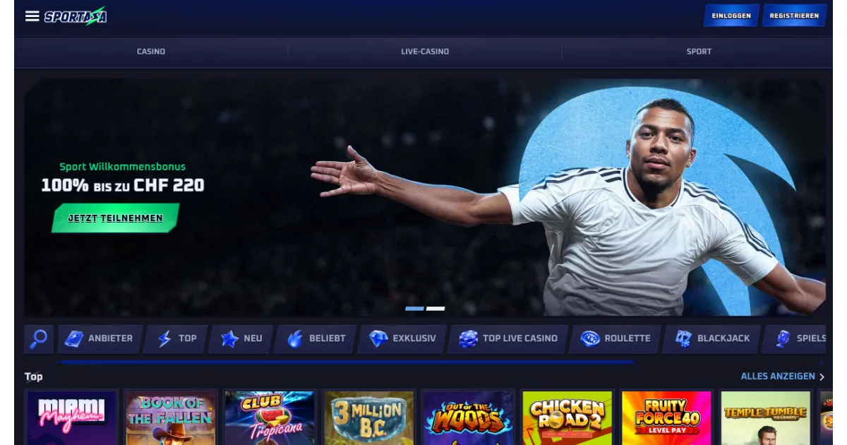 Sportaza Casino und Sportwetten