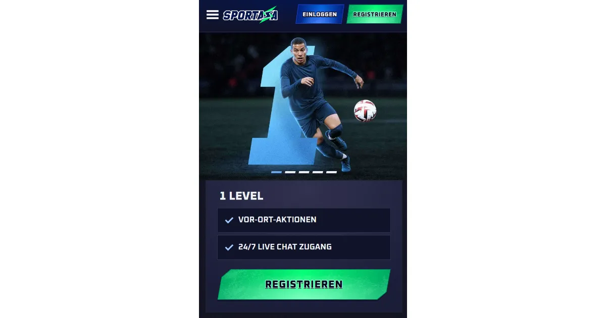 Sportaza Konto und Verifizierung