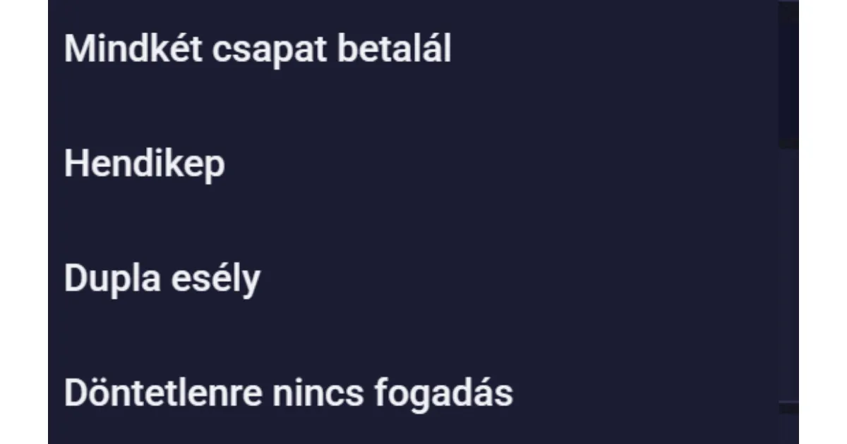 Előzetes fogadási kínálat
