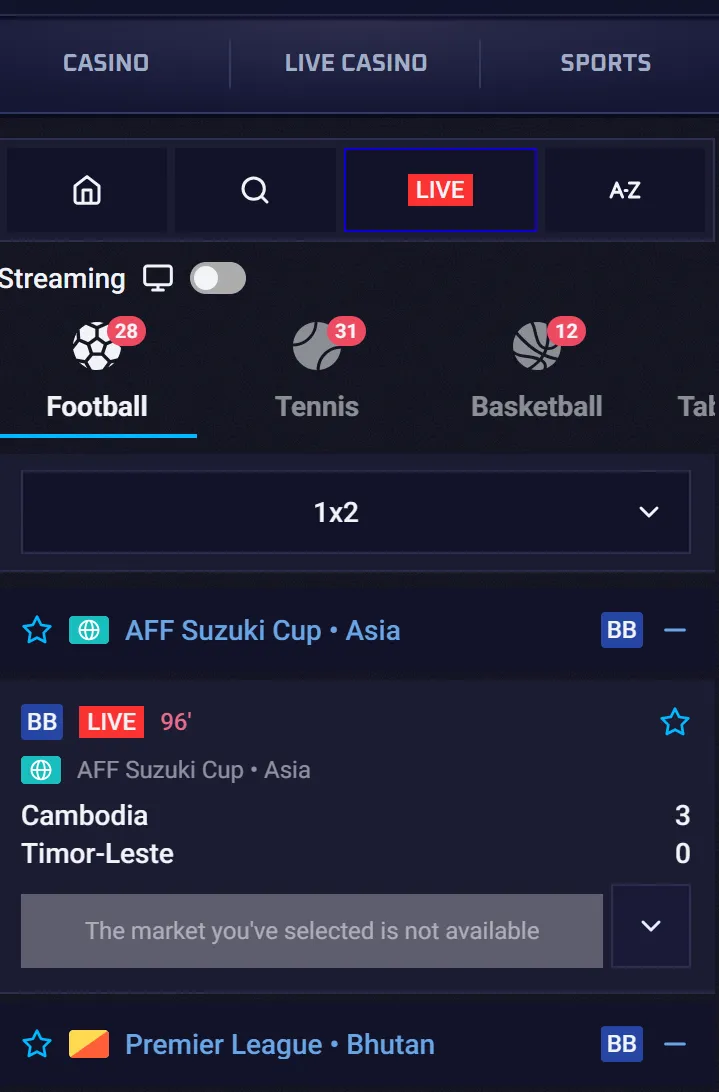 Sportaza mobile sportsbook
