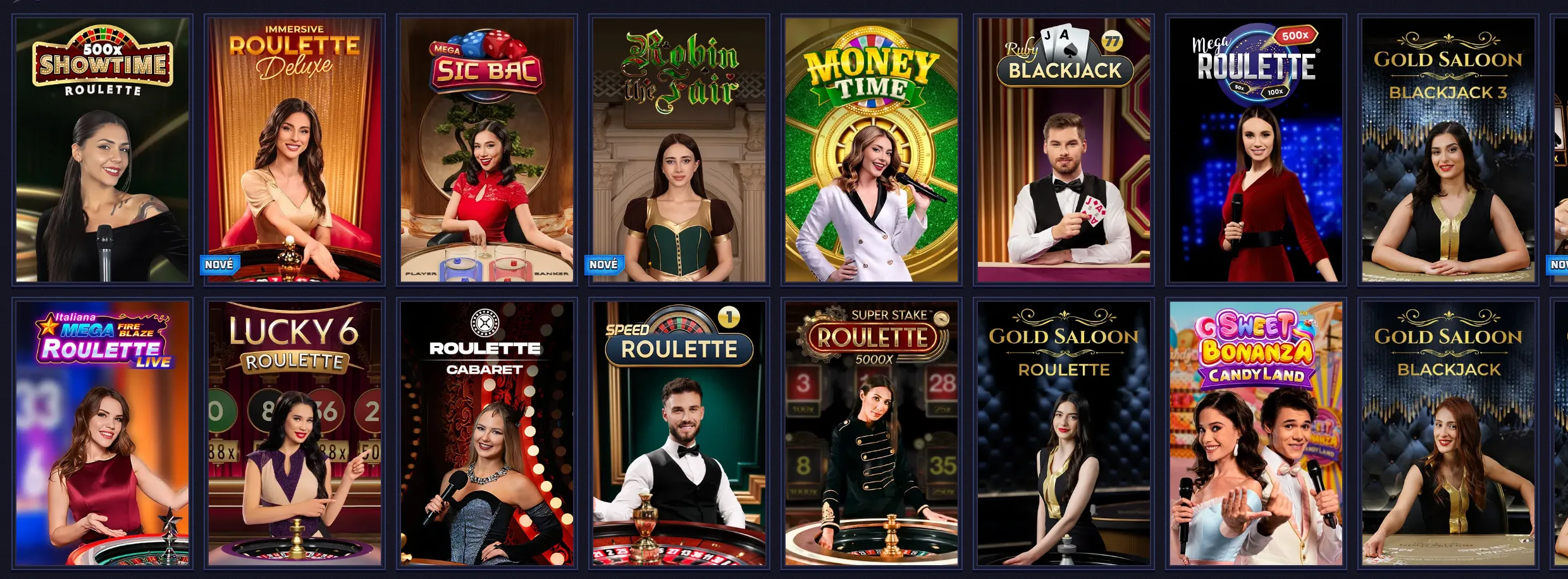 Ζωντανά τραπέζια στο Sportaza Casino