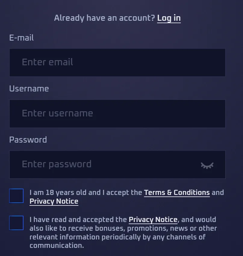 Sportaza registration information
