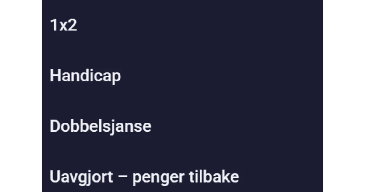 Livebetting og kupong