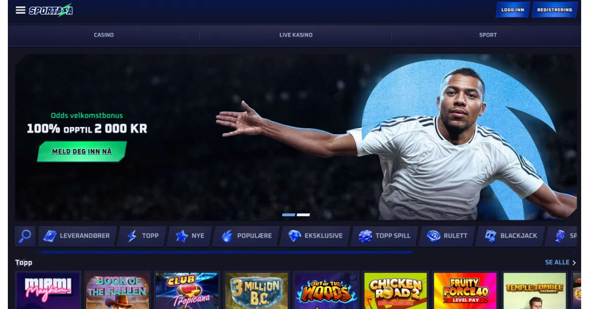 Sportaza casino og odds