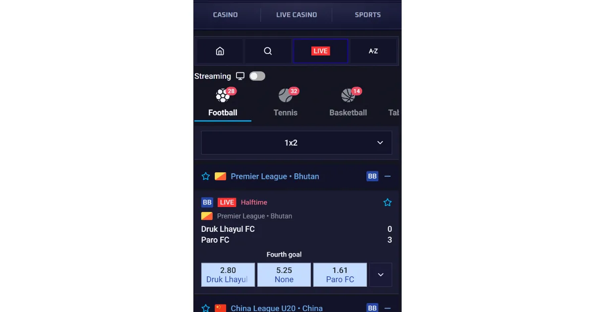 Mobile sportsbook betting