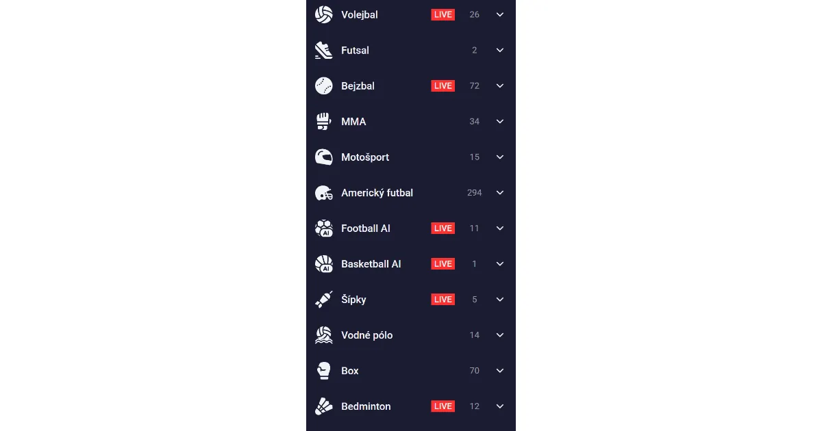 Stávkový tiket Sportaza